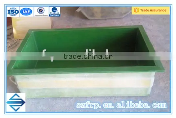 Fiberglass reinforced plastic aquaculture fish tanks