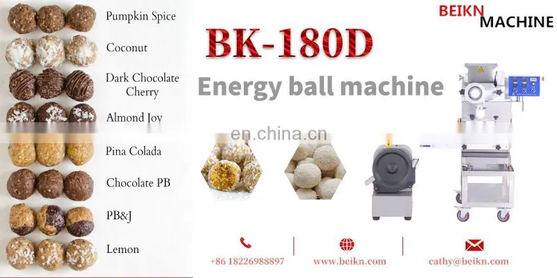 Easy operating healthy vegan snack vegan dessert balls making machine