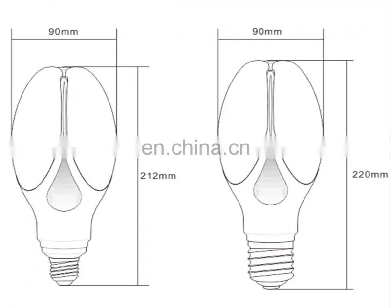 SMD 40W warm white E27 E40 LED corn light ED90