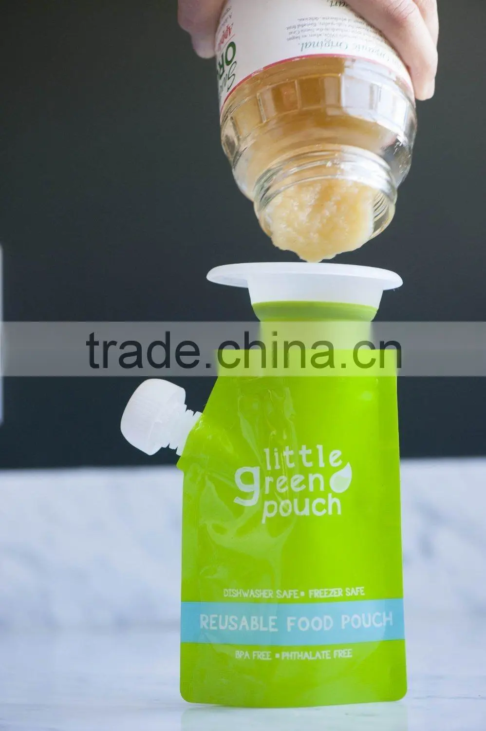 china made reusable plastic spout pouch for baby food