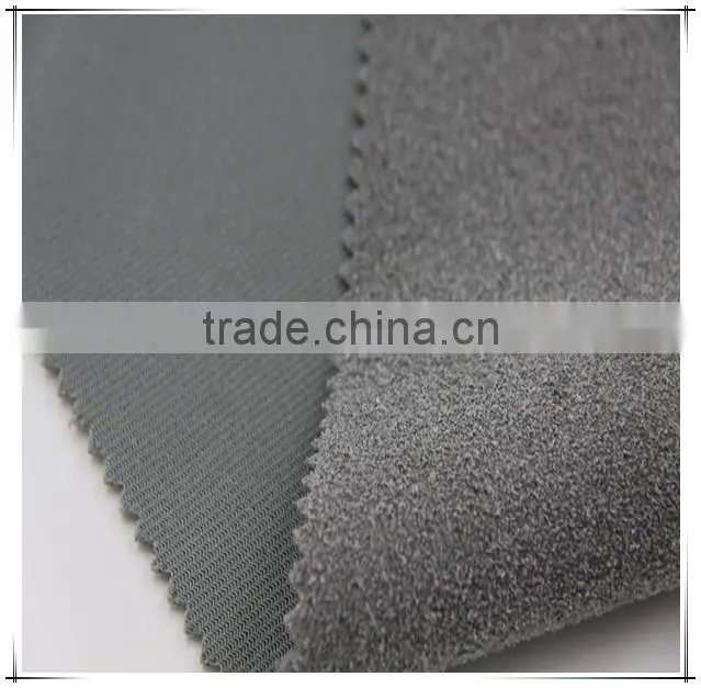 100%Polyester Pu Coating Fabric Thick Suede Fabric