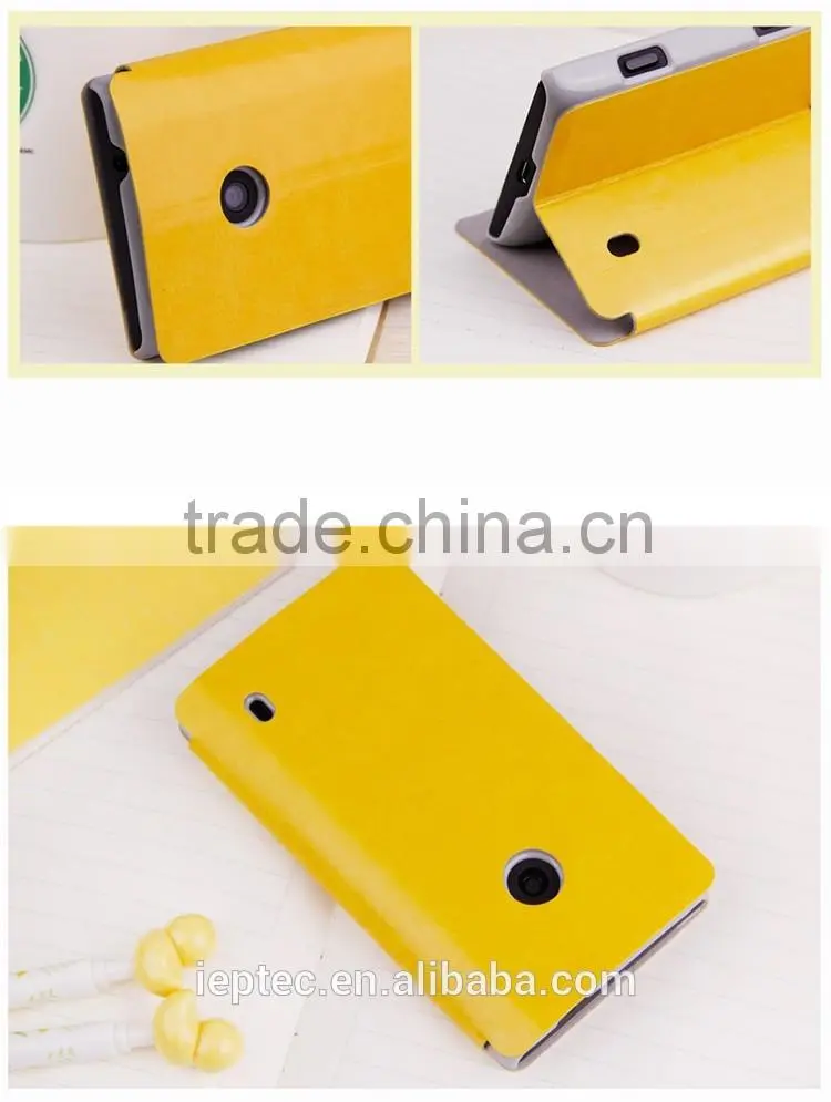 MOFi Case for Nokia Lumia 520 521, 4 inch Touch Screen Cellphone Leather Flip Cover for Nokia Lumia 520 Case