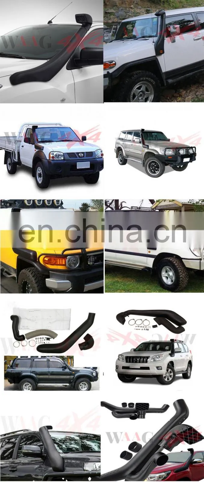 Gloss Black Off Road Snorkel air Intake Snorkel For Ford Ranger T7 2017-2018 Raptor Body Kit