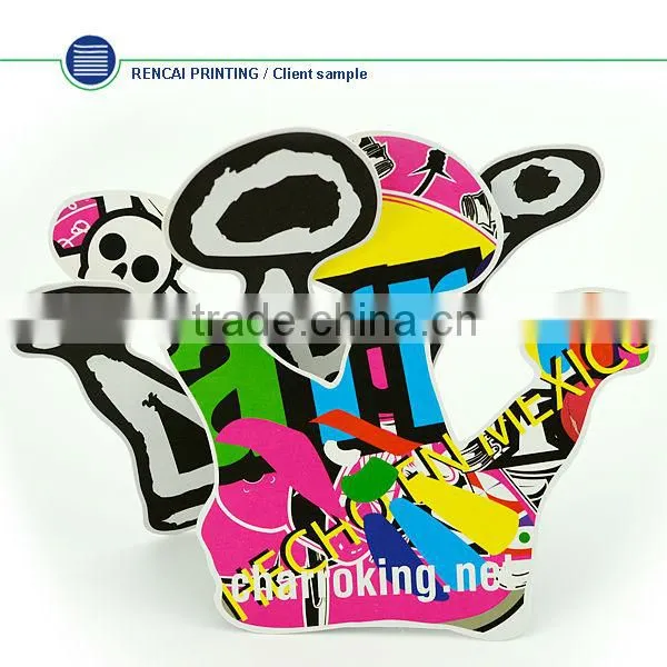 Custom logo lovely shaped decorative gift paper card