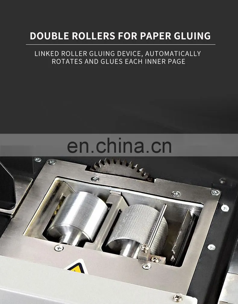 SBM-50D A4 high quality glue binding machine binder with Hot melt colloidal particles