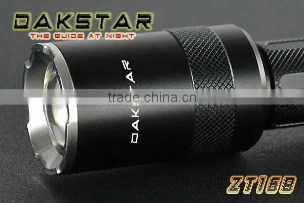 DAKSTAR ZT16B 1030LM CREE XML T6 18650 Aluminum rechargeable LED highpower Focusing Zoom Torch