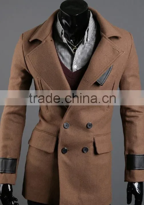 custom winter clothing/designer winter clothing/best style winter clothing/zipper up wool coat