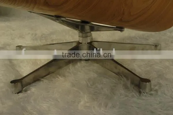 Luxury living room furniture ottoman genuine leather lounge