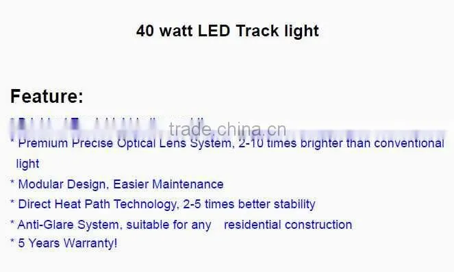 Super bright 40W led track light