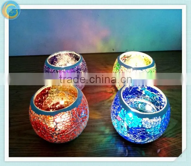 beautuful mosaic glass oil lamp