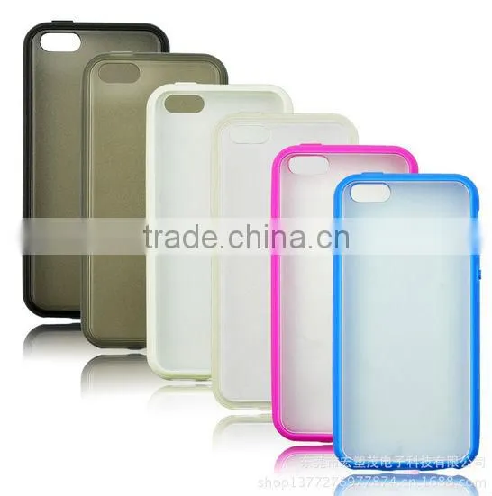 For iPhone5C TPU PC Bumper Case