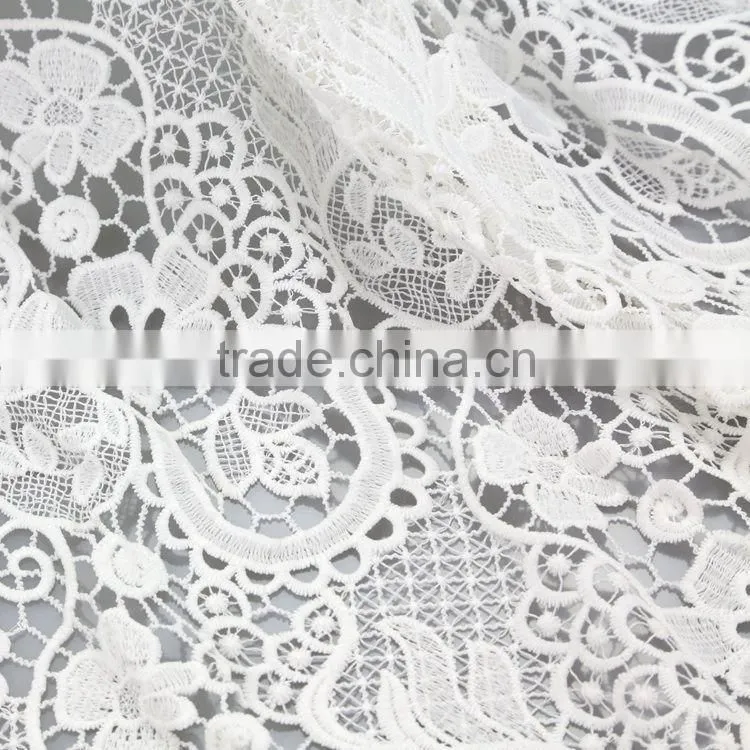 Factory welcome custom discount flower pattern embroidery on mesh netting fabric for girls dress