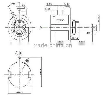 2W precision wirewound Potentiometers WXD 3540