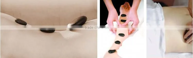 16pcs/set Hot energy stone volcanic thermal SPA Meridian Scraping massage stone