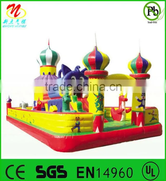 large inflatable amusement park,fun city for kids