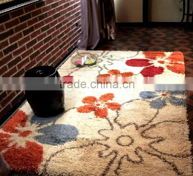 Cheap eco-friendly material jacquard colorful embossed carpets