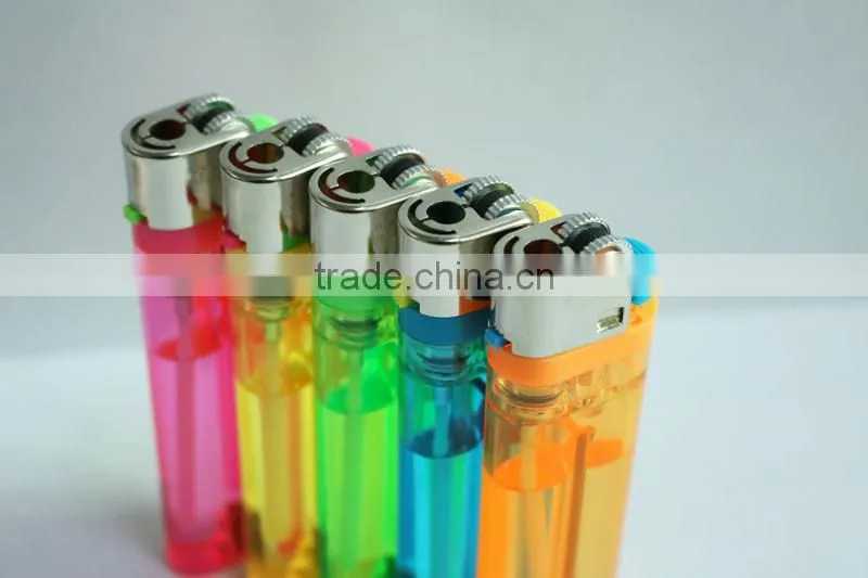 Good quality pass 65degree gas refillable cigarette lighter flint lighter with ISO 9994 certificate