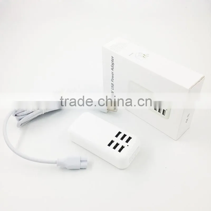 High Quality 5V 4A 6 USB Port USB Wall Power Adaptor Charger