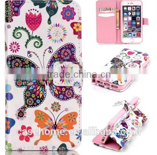 Girls Style Flip PU Leather Phone Case Cover For Apple iPhone 6s
