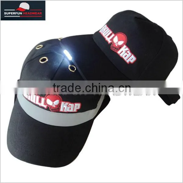 baseball style with LED light bump caps