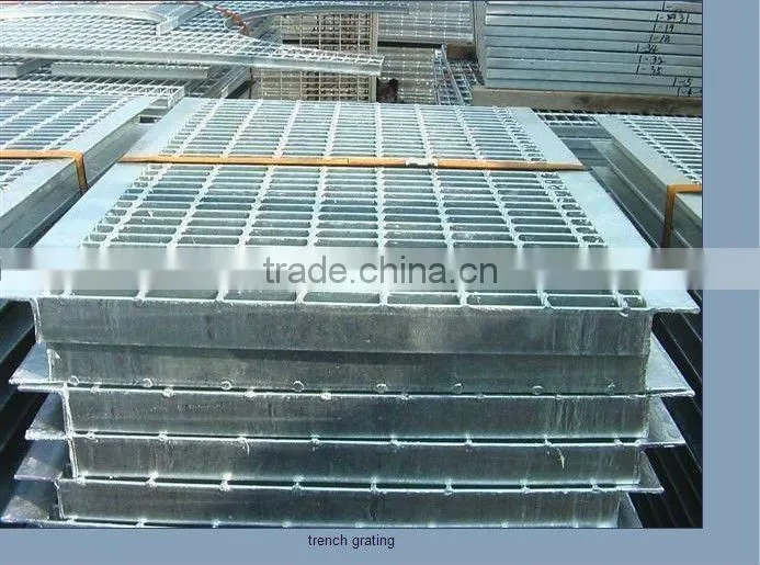 galvanized trench floor grating