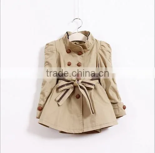 Khaki Fahion Kid Wear Autumn Coat