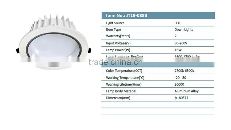 New Products LED COB Downlight 15W Adjustable