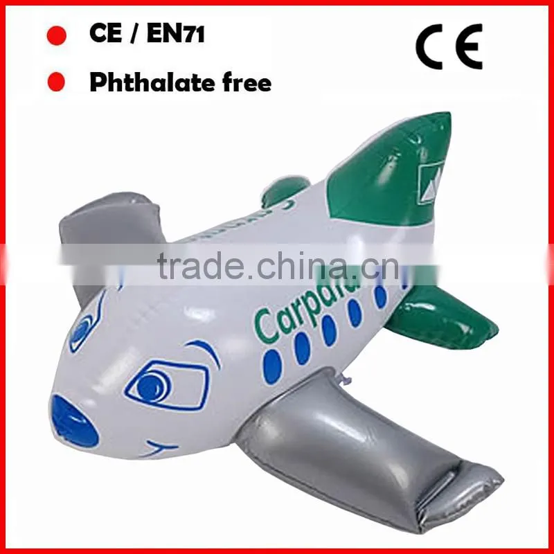 6P phthalate free PVC inflatable airplanes for promotion of air flight company
