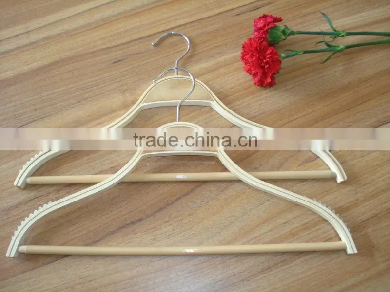 cheap wooden hanger /wooden coat hanger