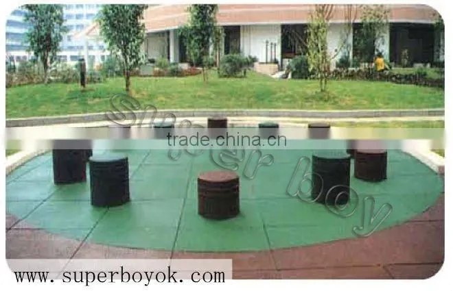 Good quality and resonable price Professional manufacturer EN1177 safe Rubber Tile