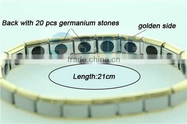Golden Side High Ions Bracelet Germanium Energy Bracelet Balance Health Energy Bracelet