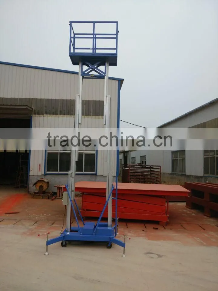 Mobile electric aluminum aerial lifting work platform