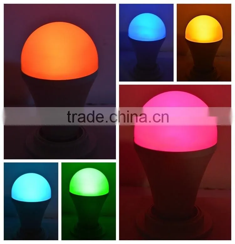 Bluetooth Wireless Control Multicolor 7w LED Smart Lighting Bulb with Speaker