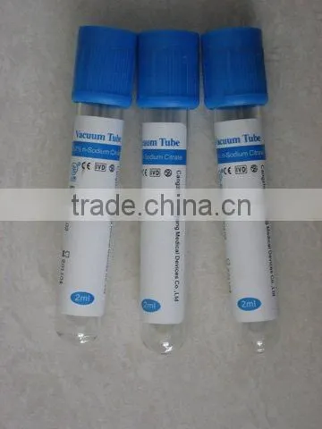 Disposible vacuum blood collection tube 1.8ml