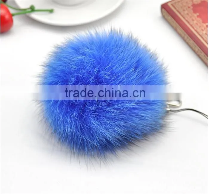 Natural genuine fox fur pom poms /balls for decoration