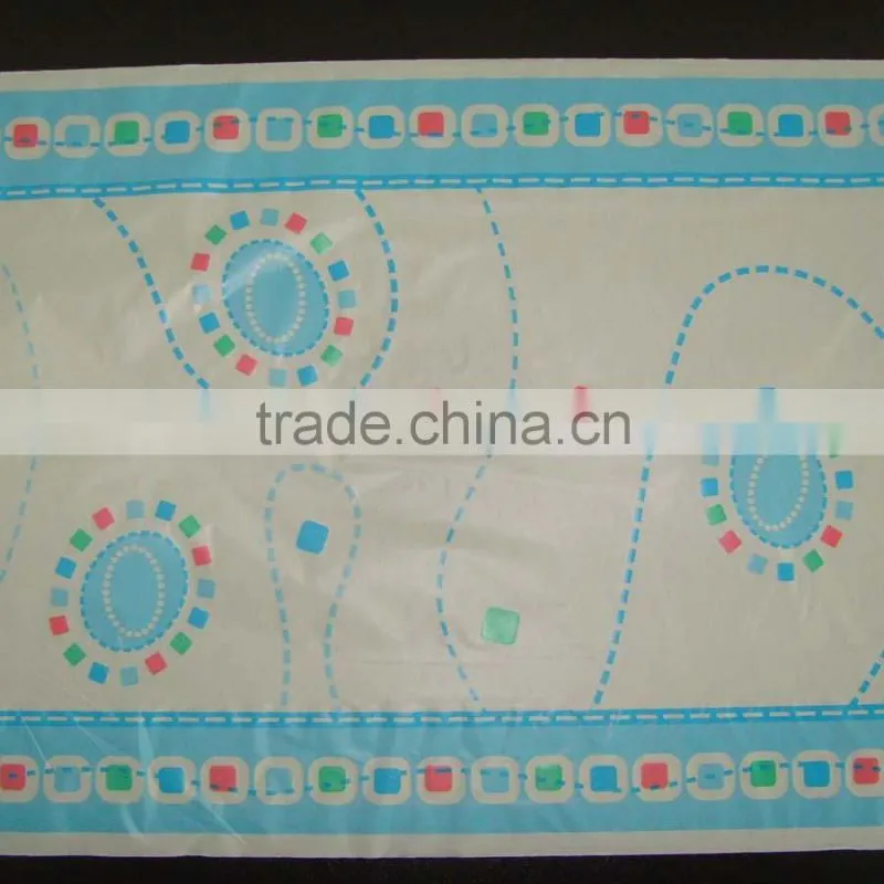 3 color High Quality print breathable PE film for baby diapers material
