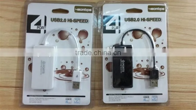 Computer flat slim 4 port usb 2.0 hub as promotional gift