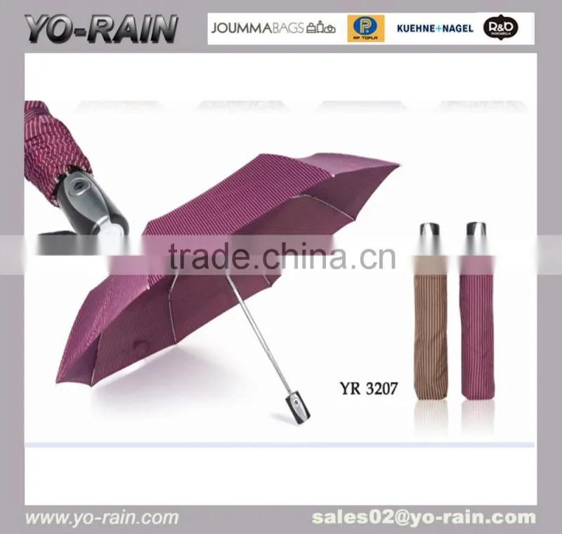 customize advertising 3Fold full auto body cheap mini outdoor Umbrella