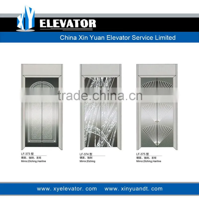 XY Elevator Passenger Elevator Cheap Mirror Etching Door Panel
