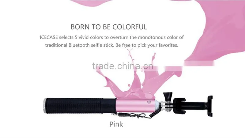 2015 Extendable Wholesale Bluetooth Monopod Selfie Stick For iPhone/Samsung