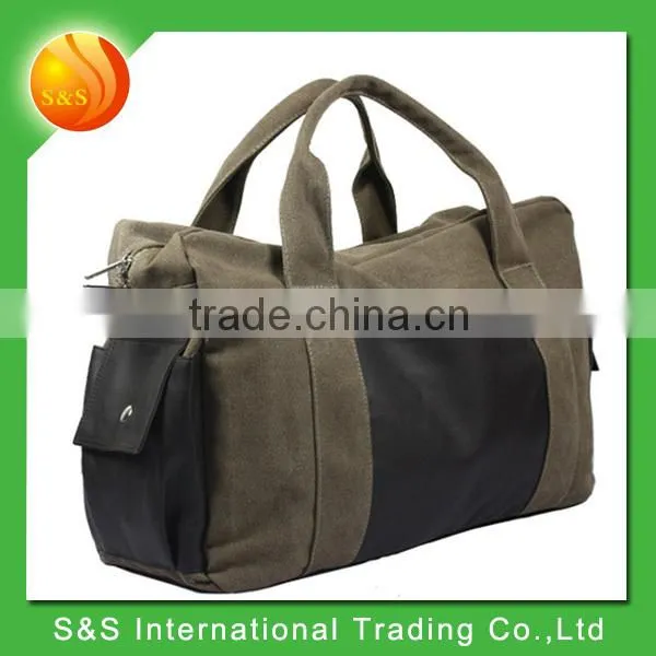 2015 Unique design best quality fashion unisex canvas travel bag