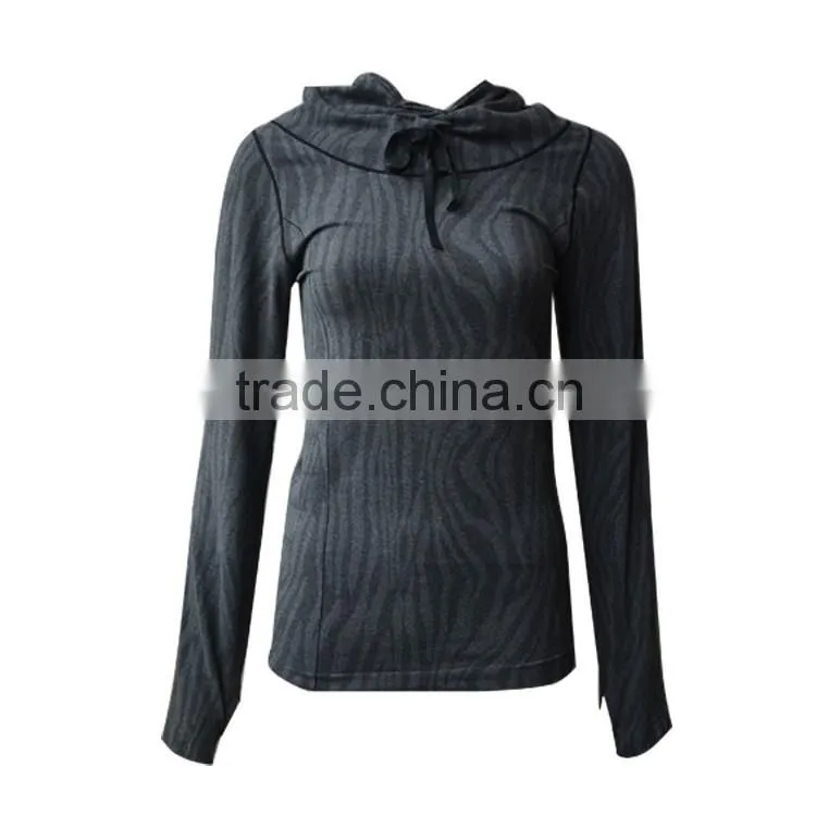 2016 Women Custom Hoodie Pullover Crewneck Workout Sports Gym Sweatshirt Wholesale