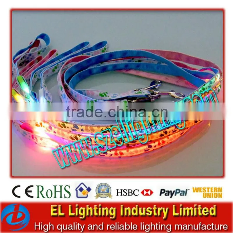 led flashing dog leash,high brightness pet leash,hot selling pet leash