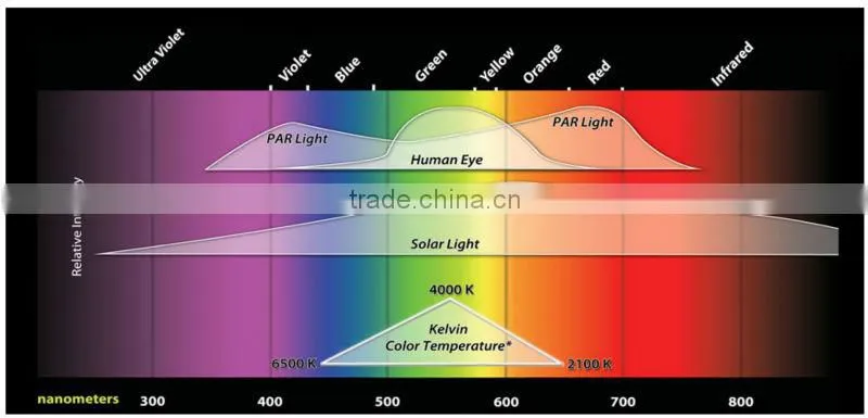 Induction Grow Lights UV and IR Spectrums with Added Red Phosphor Blend