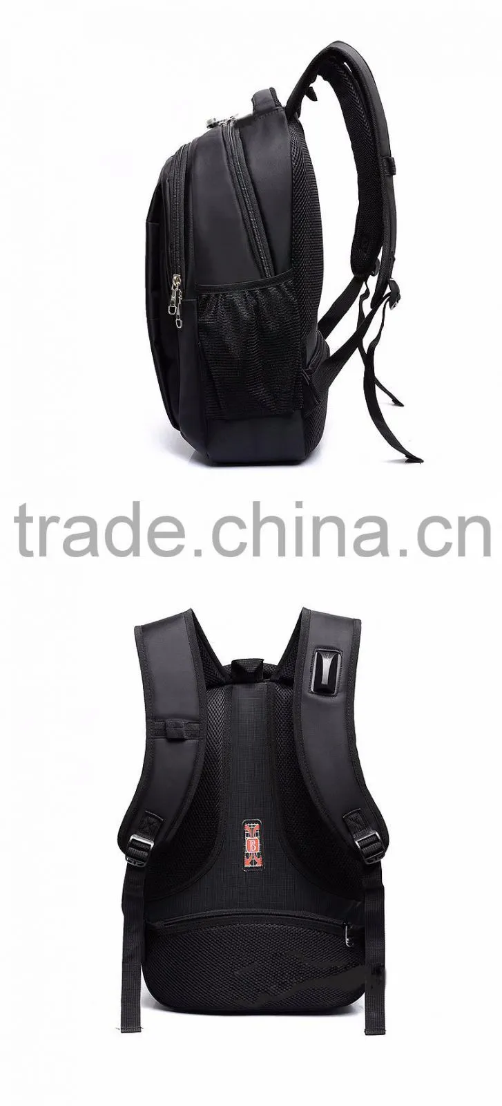 China supplier mens waterproof laptop backpack for two laptops and korea