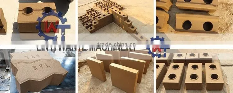 WANTE BRAND WT2-10 clay interlock brick making machine for making clay block