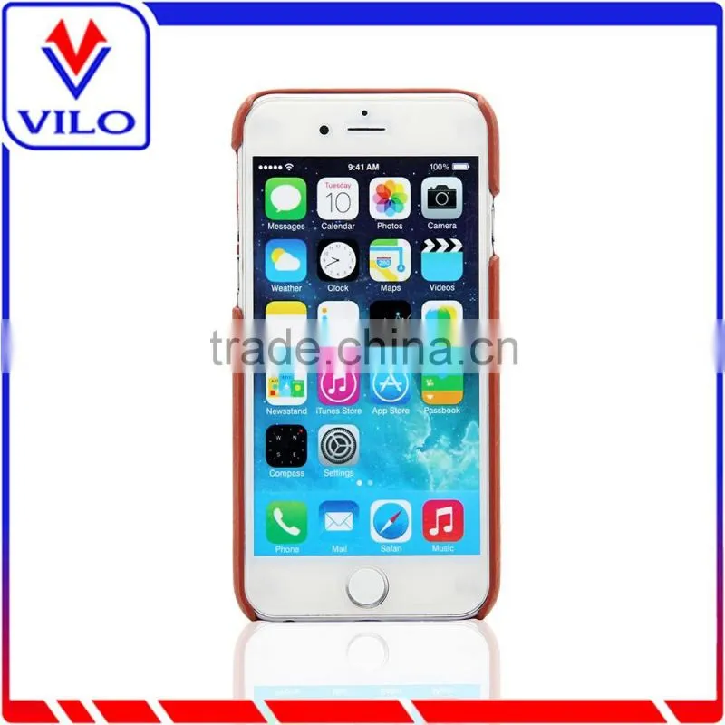 Ultra Slim PU Leather back cover Case with card slot For Iphone 6