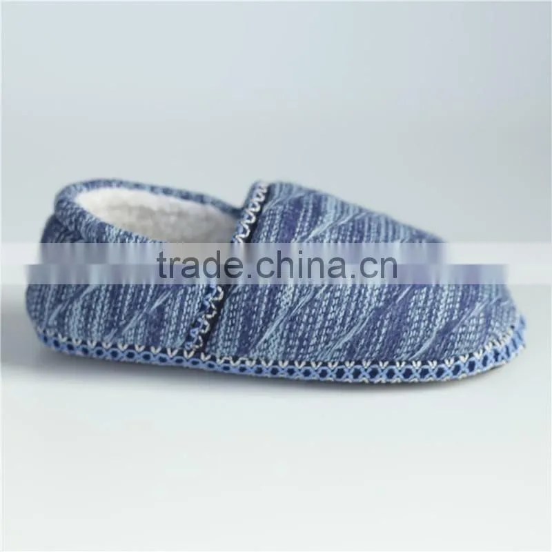Premium quality lady knitted indoor slipper with shoelace