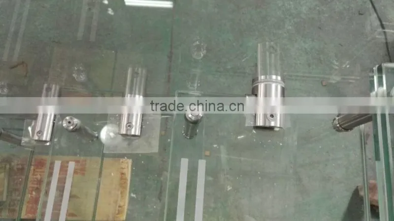 Prefab modern glass straight floating stairs design --YUDI