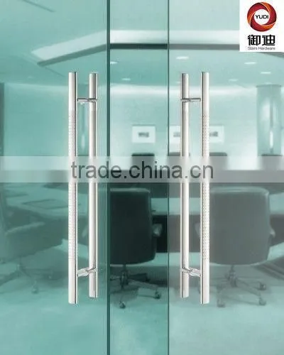 stainless steel material H shape glass door pull handle